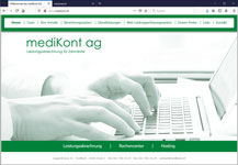 Webseite Medikont